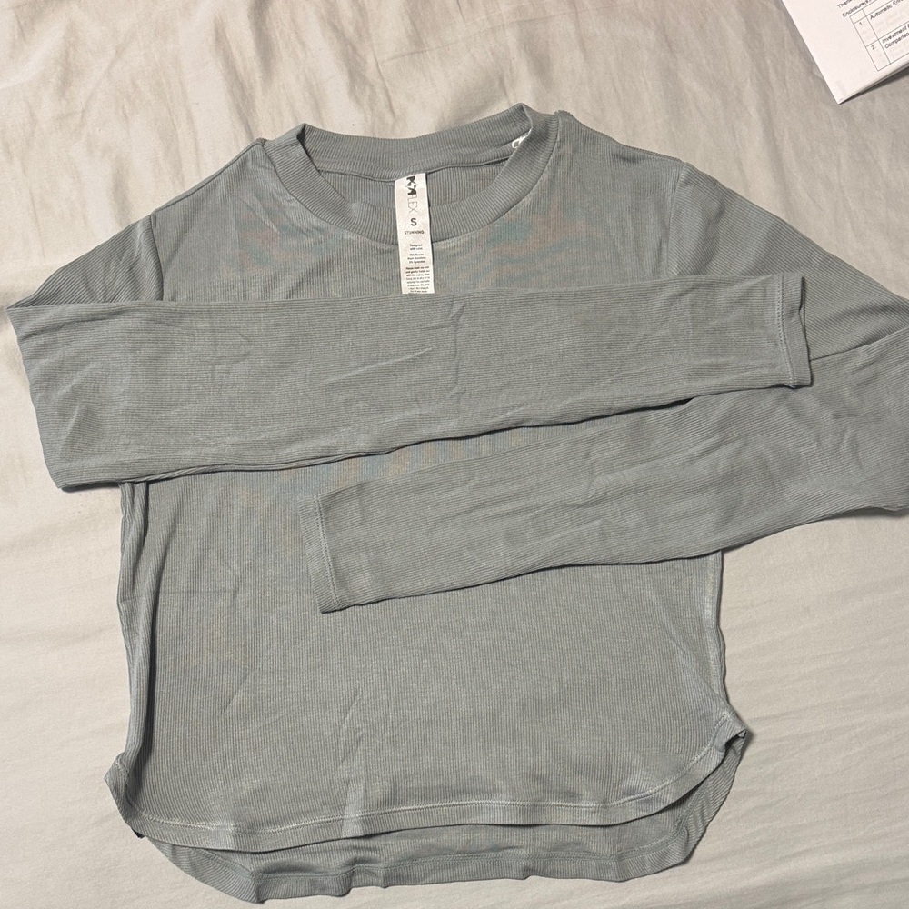 Blue Long Sleeve Top
